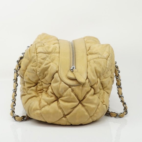 Chanel Beige Leather Quilted Bag #N7334H99 - Picture 12 of 16